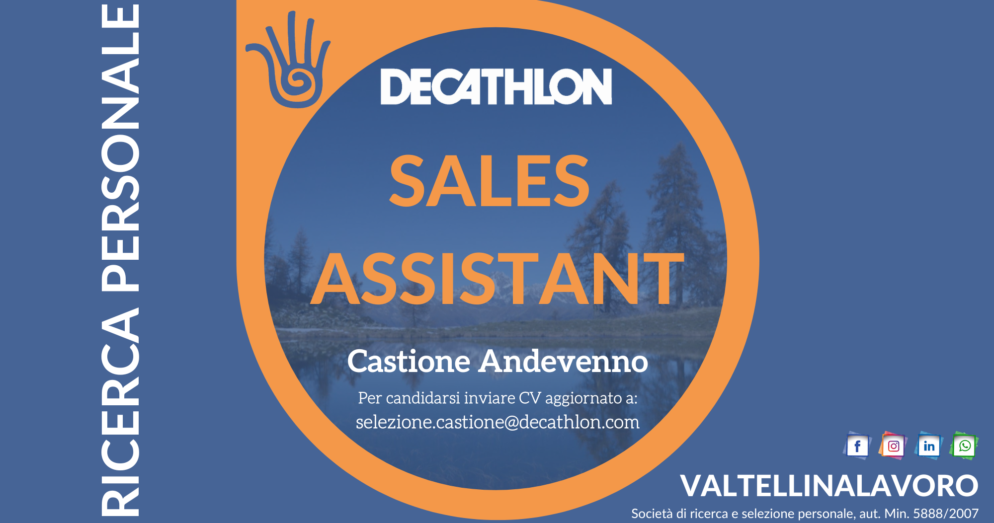 Sales Assistant ValtellinaLavoro